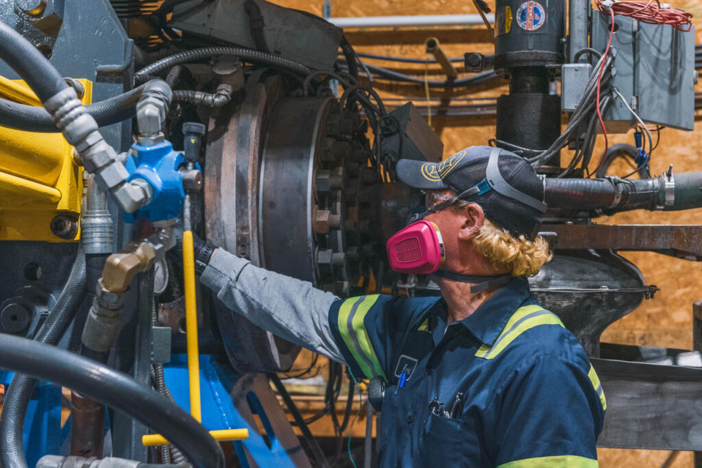 Photo of worker at KC Recycling in Trail, BC, one of the CleanBC Plastics Action Fund recipients.
