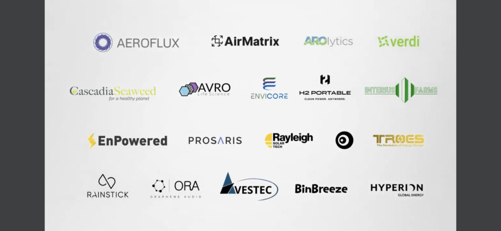 Image of logos of the companies that recently received SDTC seed funding.